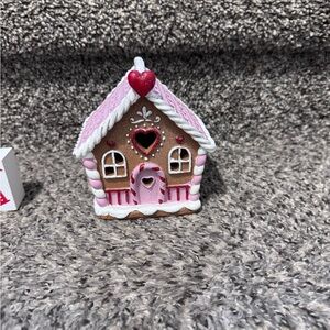 Pink and Brown Gingerbread House Decor